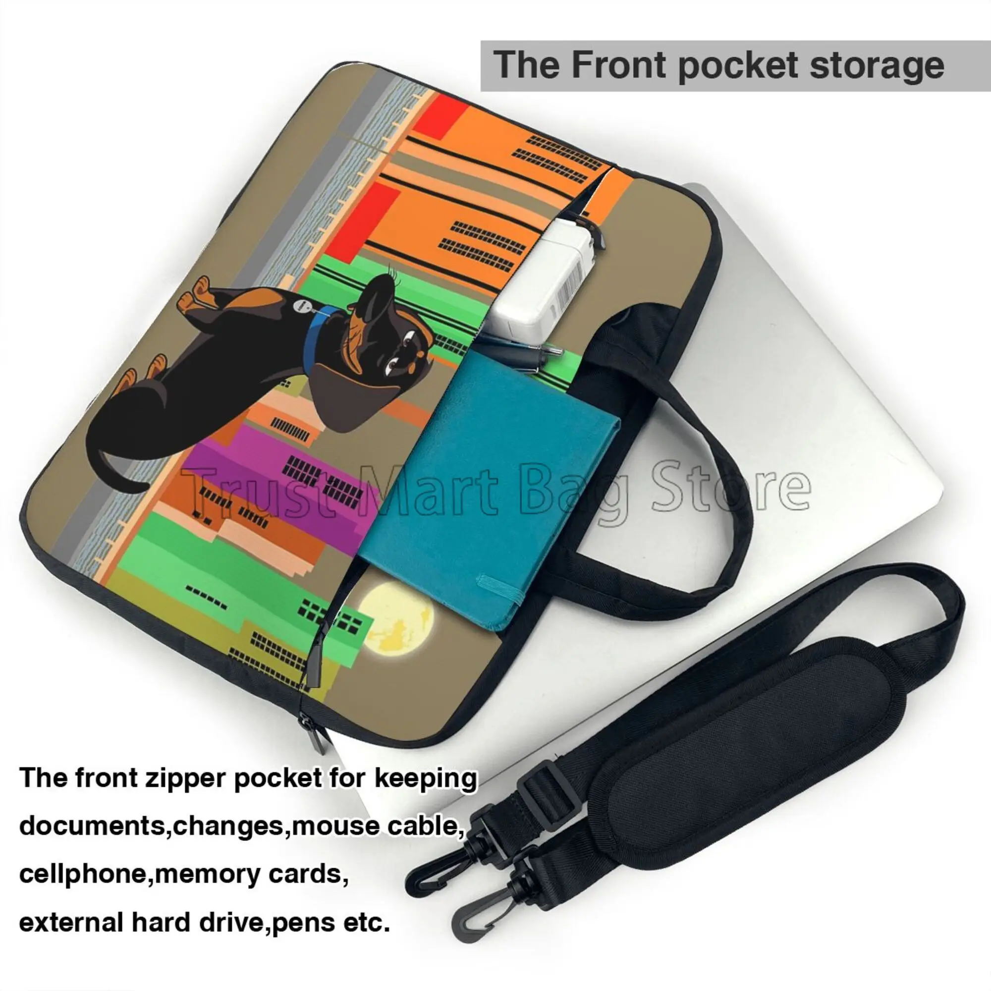 Sevimli Dachshund baskı dizüst - Tablet Accessories Bag incelemesi ve fiyatı